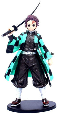 Trunkin Demon Slayer Tanjiro Kamado Kimetsu No Yaiba Action Figure, Figurine with Stand(Multicolor)