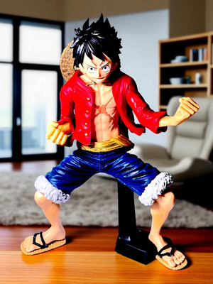 SSAppliances One Piece Luffy Action Figure – 20 cm Anime Collectible Model Toy | Straw Hat(Multicolor)