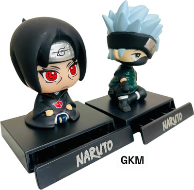 GKM Trendy Naruto kakashi hakate & Itachi combo action figure bobblehead(Multicolor)