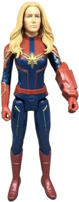 Ridhimani Avengers Union Legend Titan Hero Series 12-Inch Captain Marvel Action Figure Toy(Red)