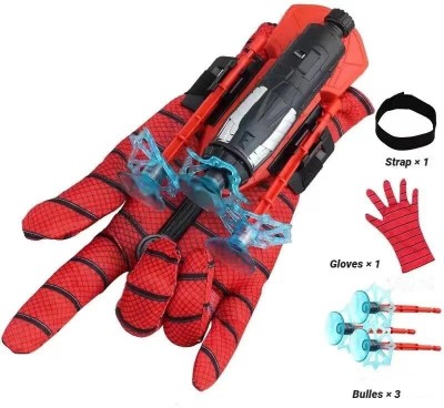 Playvista spiderman Web Shooter Gloves Cross Bow Web Launcher Gadget for kids(Multicolor)