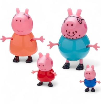 SABIRAT Peppa Pig Family Set, Best Gift for Kids [Pack Of: 1, 4Pcs](Multicolor)