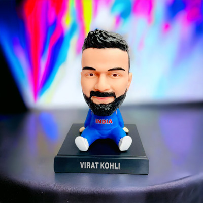 gtrp Super Hero Virat Kohli Action Figure Limited Edition Bobblehead 34(Multicolor)
