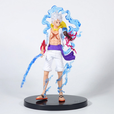AG MOTO One Piece Monkey D. Luffy Gear 5 Standing with thunder anime action figure(Multicolor)