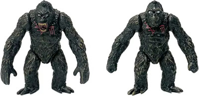 FOZZO-SK G x K New Empire 2 Mini Kong Toy Models Monsters Godzilla Movie Action Figures(Black)