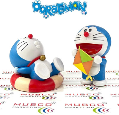 Mubco Doraemon Take a Break Series Figure Cartoon Character Collectible Toys Kids Gift(Blue)