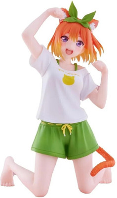 DECOR SPIRIT Yotsuba Nakano Sitting Action Figure | Cat Girl Yotsuba Anime Gift Figure 15cm(Multicolor)