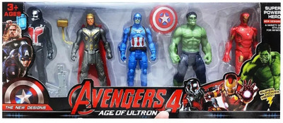 K A Enterprises Avengers-4 Toy Set Super hero Avengers Kids toy set(Multicolor)