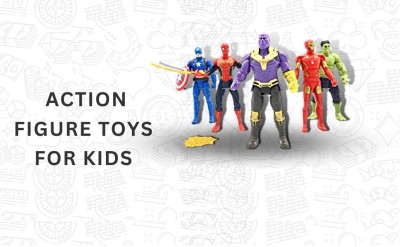 HappyBive Superheros Action Figure Toys|Set of 5 Avengers Figures Toys For Kids|H18(Multicolor)