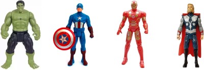 khilona waala HULK CAPTAIN AMERICA IRONMAN & THOR Supereheroes Toys For Boys(Multicolor)