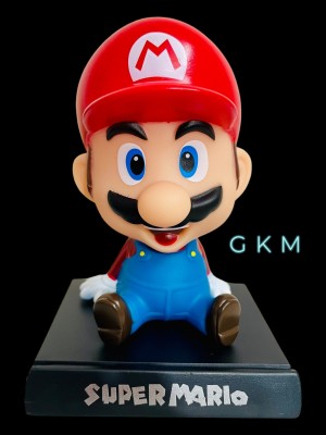 GKM Famous Super Mario Bobblehead Action Figure for cars(type-1)(Multicolor)