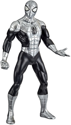 MARVEL CLASSIC Toy 9.5-inch Scale Collectible Super Hero Action Figure Armored Spider-Man(Black, Grey)