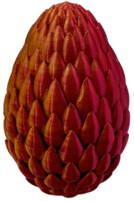 ZATOMIC 3D Printed A Unique and Innovative Creation Mysterious Dragon Egg Kids Toys(Red, Yellow)