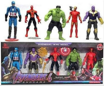 Xcillince Toys Avengers Toys Set - Captain America, Ironman, Hulk, Ant Man and Thor(Multicolor)