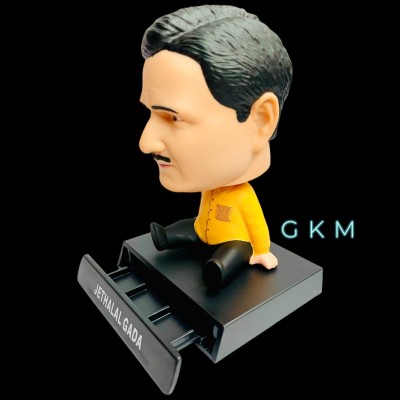 GKM Famous Jetha Lal Gada Action Figure Bobblehead with Mobile Holder
(type2)(Multicolor)