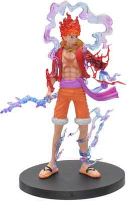 RVM Toys One Piece Anime Monkey D Luffy Gear 5 Action Figure 18cm Collectible Toy D3(Multicolor)