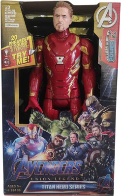 The Simplifiers Super Action Figure- IRON MAN with Face(Red)