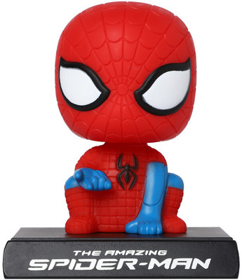 Techpro Super Hero Limited Edition Bobblehead with Mobile Holder for Car Dashboard(Multicolor)