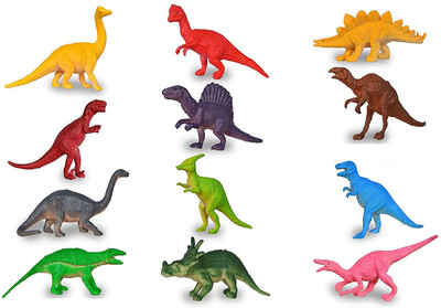 CJ CHILDREN Wild Animal Toy Set Pack Of 12 - Multicolor(Multicolor)