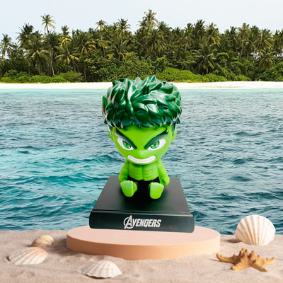 gtrp Super Hero Hulk Action Figure Limited Edition Bobblehead with Mobile Holder 20(Multicolor)