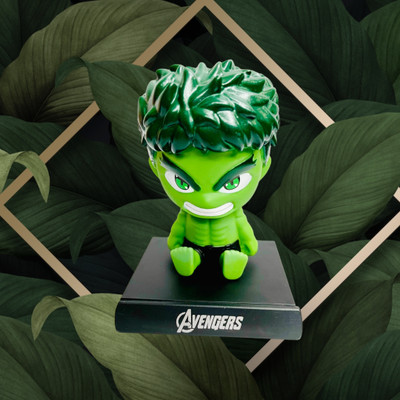 gtrp Super Hero Hulk Action Figure Limited Edition Bobblehead with Mobile Holder 55(Multicolor)