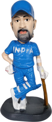 Insain MS Dhoni Bobblehead- Indian Jersey(Blue)