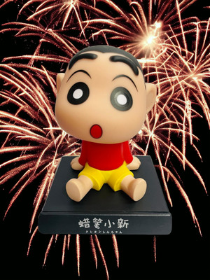 gtrp Super Hero Shinchan Action Figure Limited Edition Bobblehead 61(Multicolor)