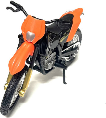 Delite New KTM Sports Dirt Bike Tiny PVC Diecast Model 11 cm. Motor Cycle No Battery(Multicolor)