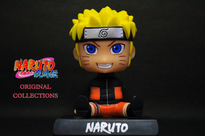 Wodec NARUTO BOBBLEHEAD -AUTOMOILE HEAD SHAKER-ACTION FIGURE WITH MOBILE HOLDER(Yellow, Red, Black)