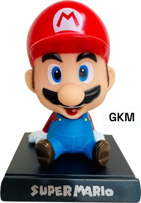 GKM Famous Super Mario Bobblehead Action Figure for cars(Super Mario)(Multicolor)