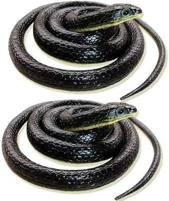 Rock World Toys & Gifts Rubber Snakes(Black)