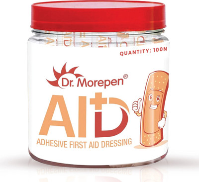 Dr. Morepen Adhesive Band Aid Waterproof For Kids & Adults-100 stripes Adhesive Band Aid(Set of 1)