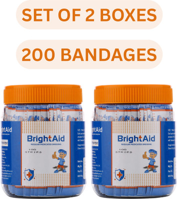 BRIGHT AID REGULAR Adhesive Band Aid(Set of 2)