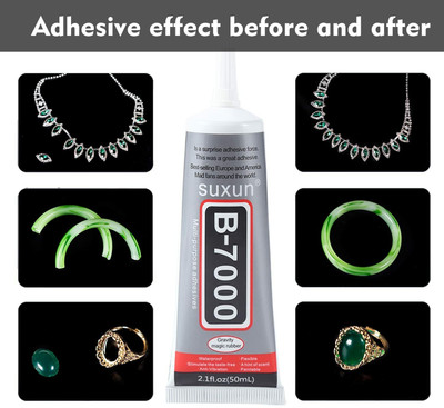 DHRUV-PRO Suxun B-7000 50ml Multi-Function Super Jewelry Glue for Phone Screen Repair(Set of 1, Transparent)