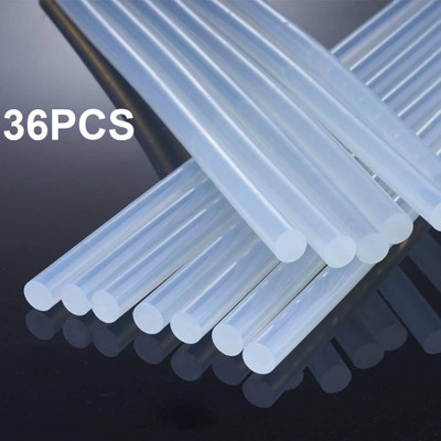 SKYGOLD GENSON 11MM 36PCS WHITE GLUE GUN GLUE STICKS FOR ART & CRAFT PROJECTS(Set of 36, White)