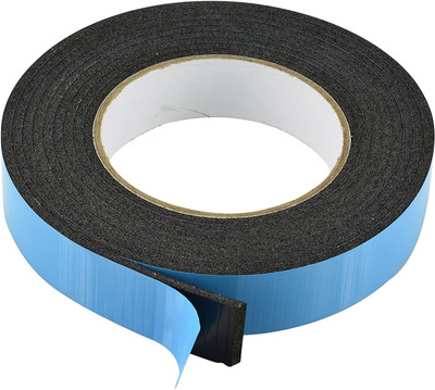 bartwal Blue Release Double Sided Black Foam Tape,(Set of 1, Black foam)