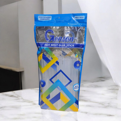 SKYGOLD GENSON 7 INCH HOT MELT GLUE GUN STICKS WITH TRANSPARENT PACK OF 36 FOR CRAFT(Set of 36, White)