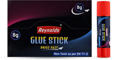Reynolds Glue stick 8 gm 30 CT Pack(Set of 30, Multicolor)
