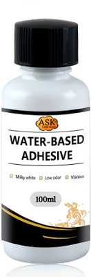 AK GOLD LEAF Gilding Adhesive – 100ml | Fast-Drying, Water-Based Glue for Gold, Silver & Leaf Art Glue(Set of 1, Milky White)