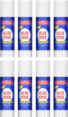 Soni Officemate Glue Stick 8g , Made From non-toxic /safe / free from Glue Stick(Set of 8, White)