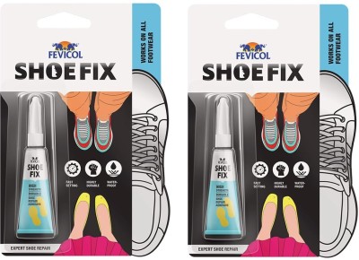 Pidilite Fevicol Shoefix Shoe Repair Adhesive, 20 ml(Pack Of 2) With Glue Drops)(Set of 2, White)