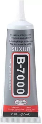 Volito B-7000 50ml Multi-Function Transparent Adhesive Wood, Glass, Ceramic, Leather, Paper, Rubber, Fabric, Stone(Set of 1, Grey)