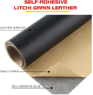 HYPE PRO Leather Tape (12InchX24Inch)(Set of 1, Black)