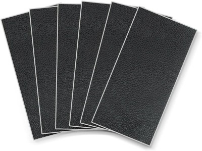 BBBIKINI Black Leather Repair Patch (6Inch X 8Inch) Pack of 6 pcs(Set of 1, Black)