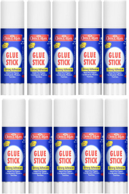 Soni Officemate Glue Stick 25g , Made From non-toxic /safe chemicals / free from solvent Glue Stick(Set of 10, White)