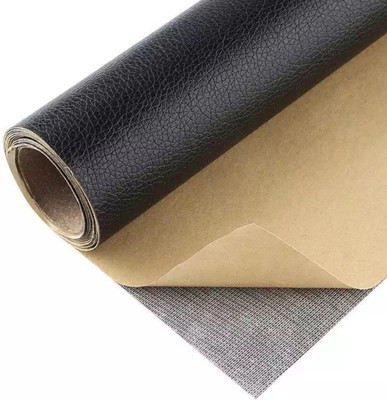 MBVTREADS Self-Adhesive Leather Sheet(Set of 1, Black)