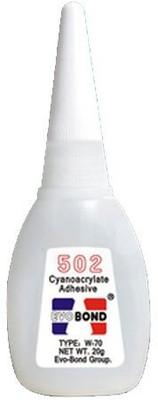Evo Bond Super Glue for MDF Board, PVC, Wood, Foam Board etc - 20g x 4 Bottles - Taiwan(Set of 4, Transparent)
