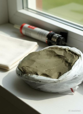 windowera GLASS PUTTY Adhesive(1 kg)