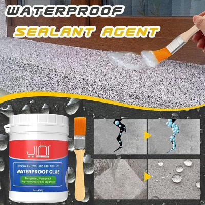 TMM transparent waterproof glue leak proof glue Adhesive(300 g)