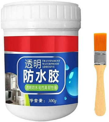 Panth Transparent Waterproof Glue with Brush for Roof Leakage Crack Seal Glue 300gm K3 Adhesive(300 g)